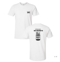 NO REGRET, EXTRA OLIVES WHITE SHIRT (MANNY'S LOGO EDITION)