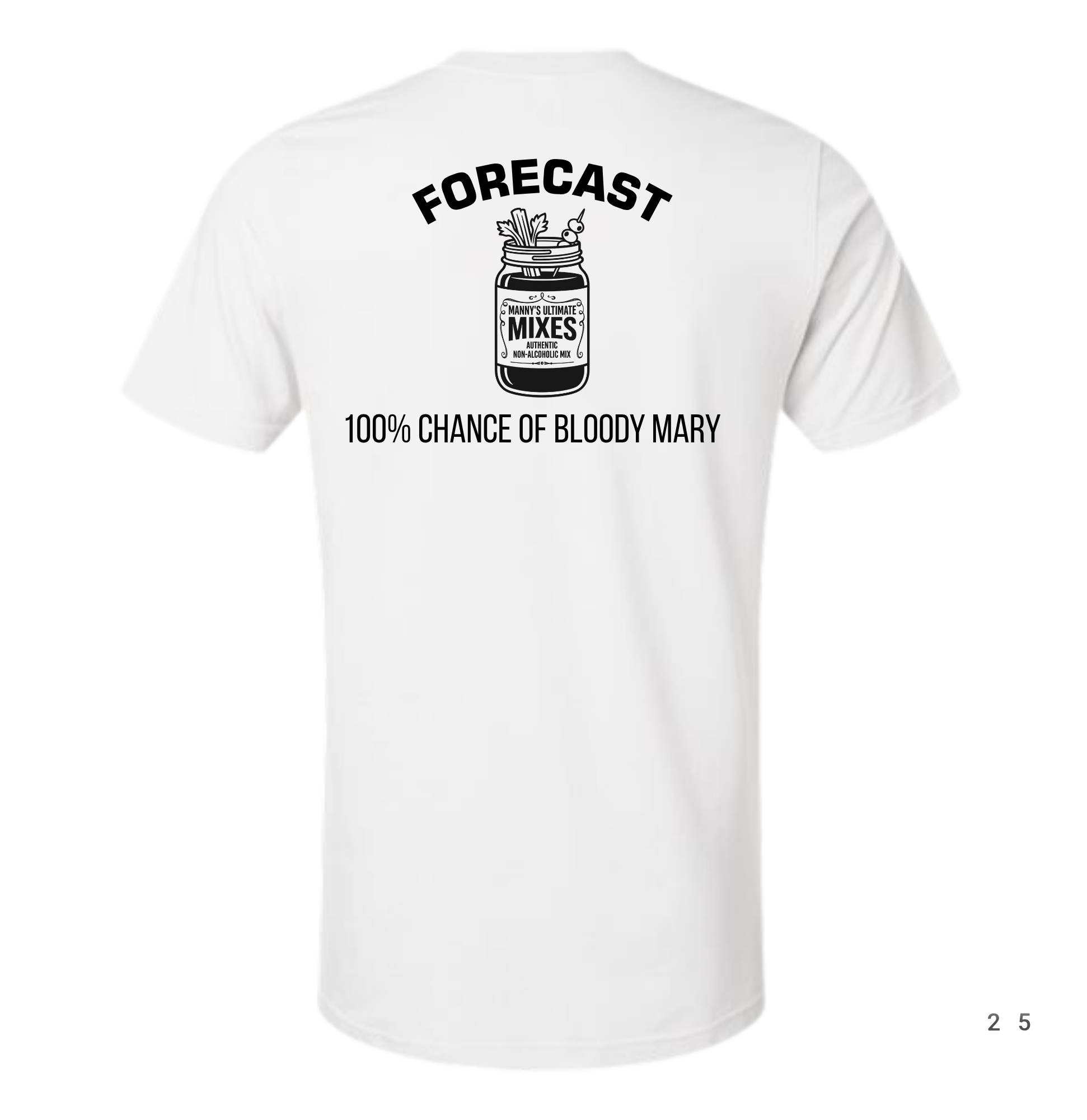 FORECAST BLOODY MARY WHITE SHIRT (MANNY'S LOGO EDITION)