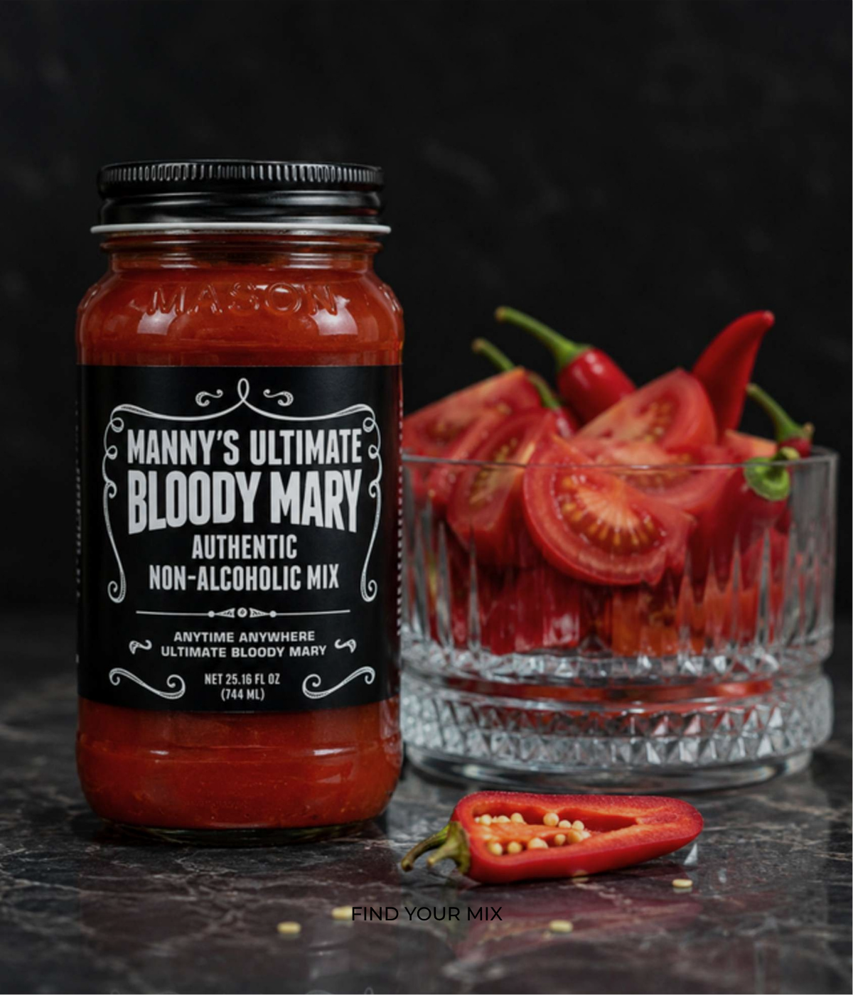 Ultimate Bloody Mary Mix - 25 oz Mason Jar