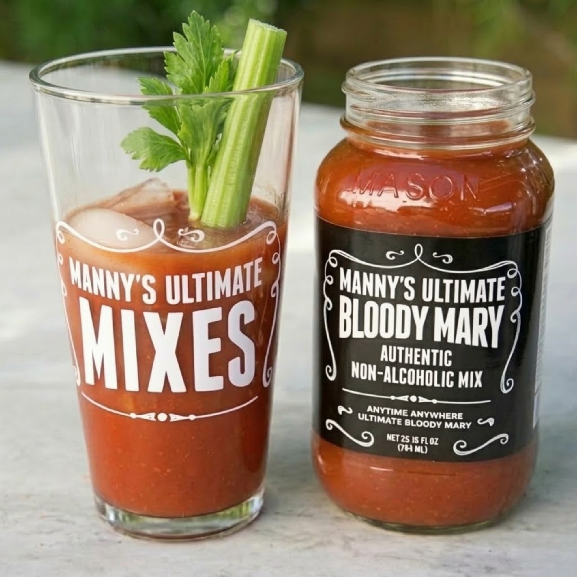 Manny's Ultimate Bloody Mary Mix - Mason Jar 25oz