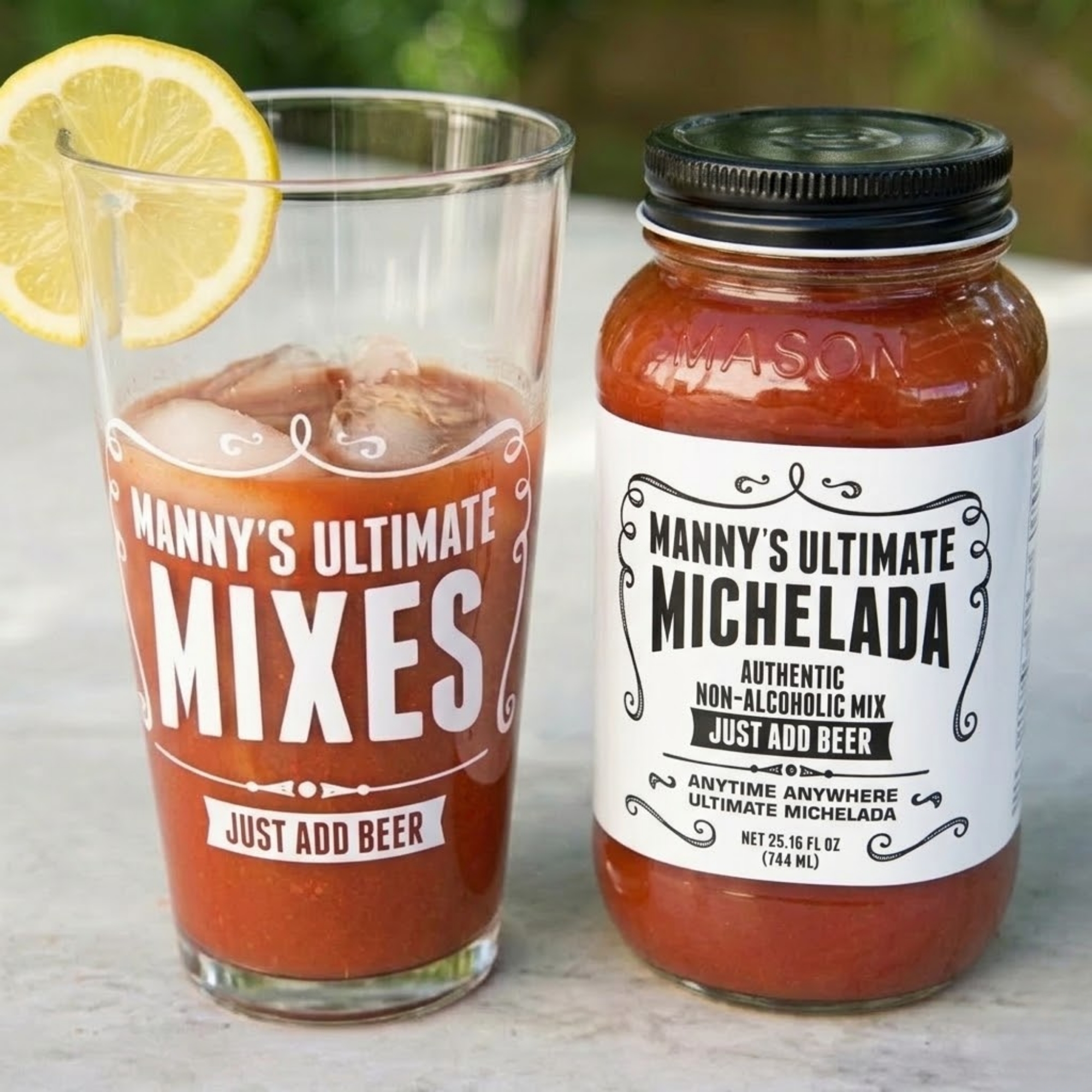 Manny's Ultimate Michelada Mix - Mason Jar 25oz