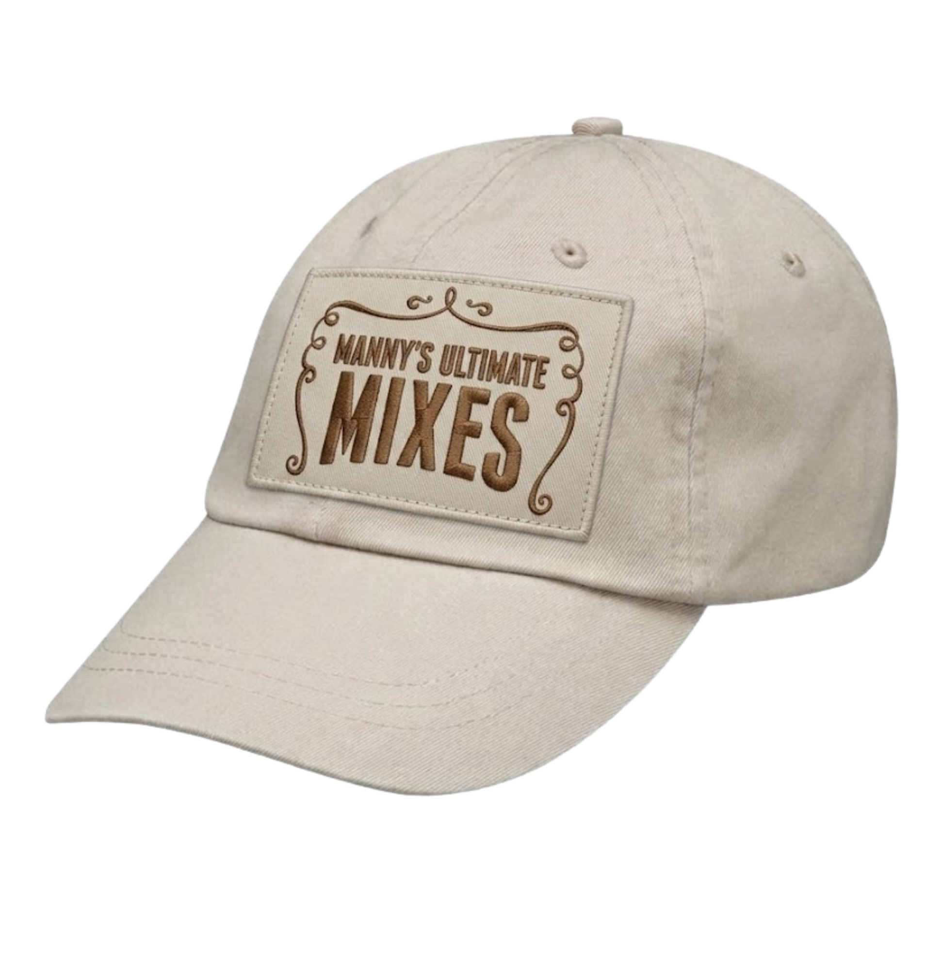 MANNY'S ULTIMATE MIXES - BROWN PATCHED BASEBALL CAP