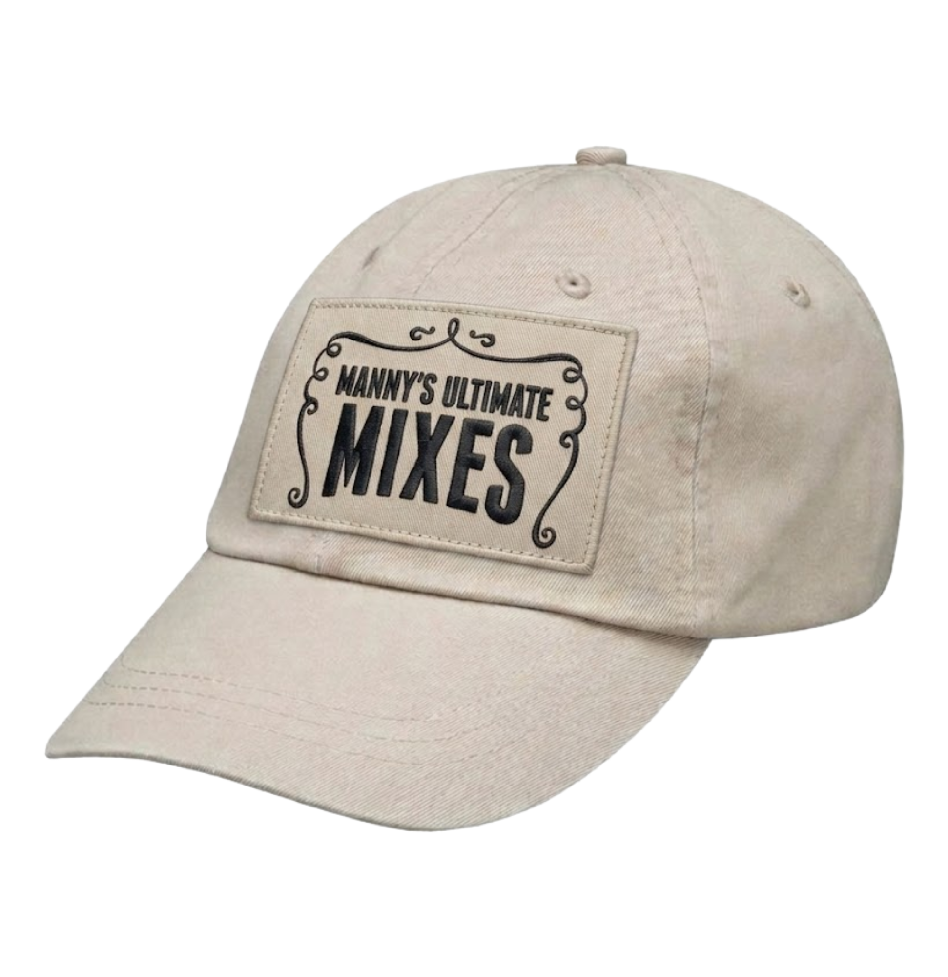 MANNY'S ULTIMATE MIXES - BLACK PATCHED BASEBALL CAP
