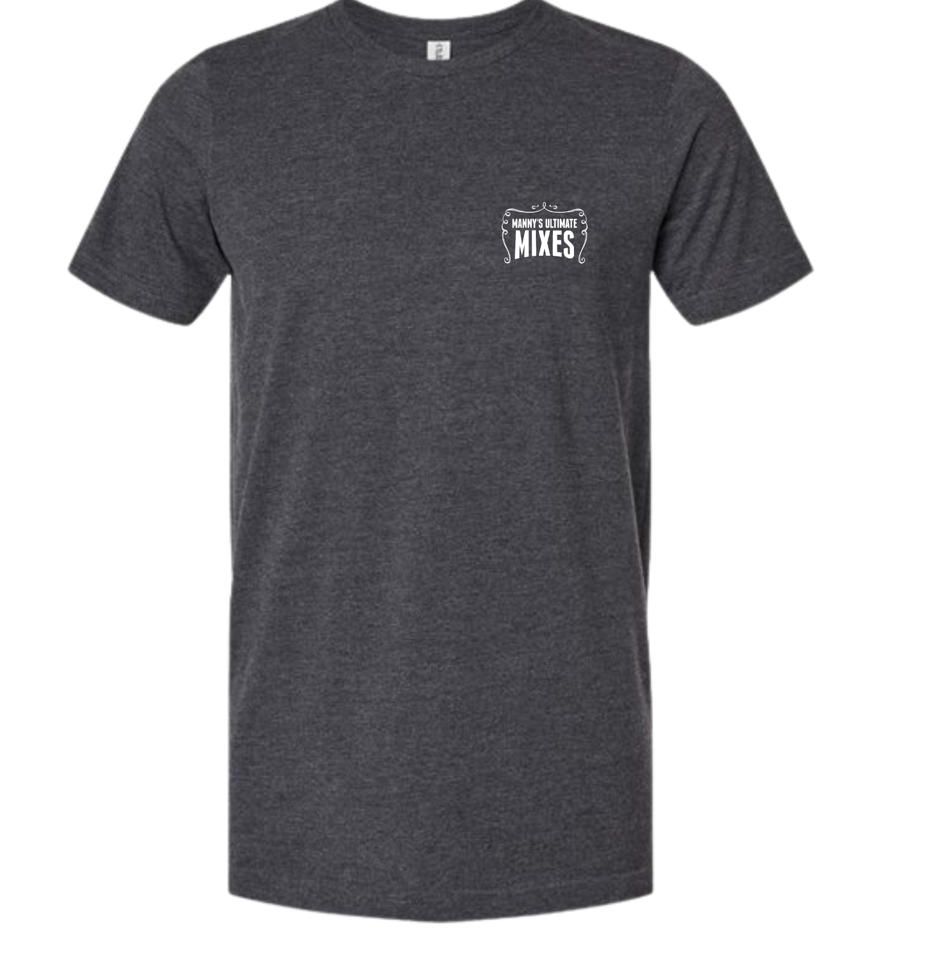 NO REGRET, EXTRA OLIVES DARK HEATHER GRAY (MANNY'S LOGO EDITION)