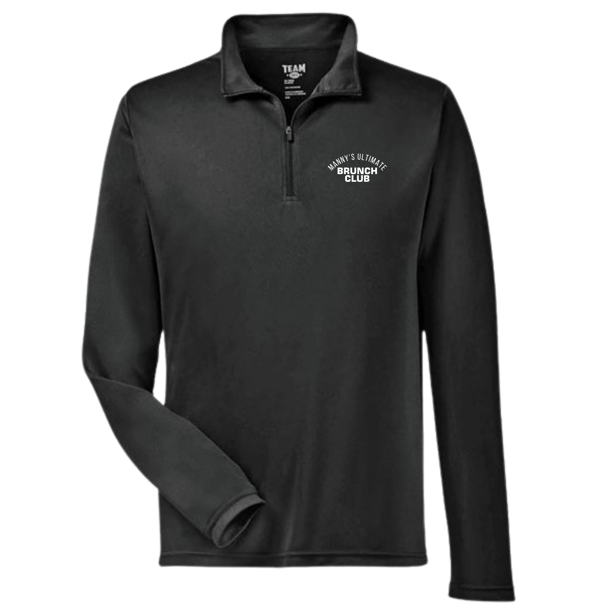 BRUNCH CLUB BLACK QUARTER ZIP