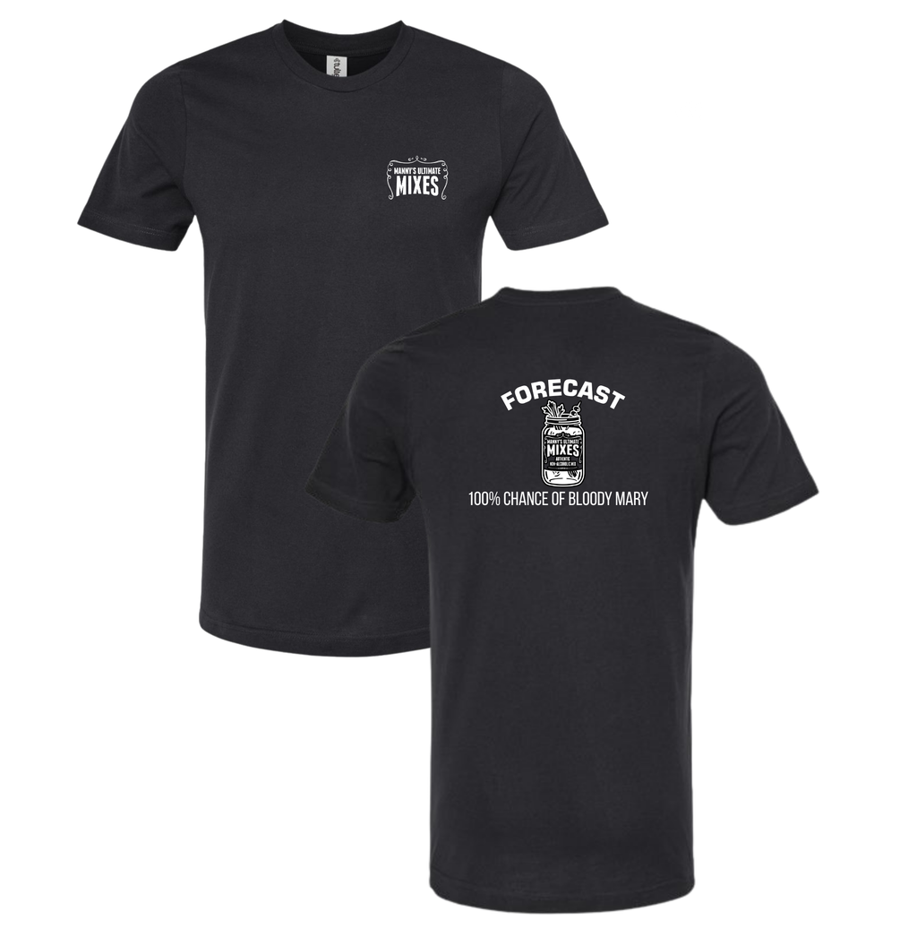 FORECAST BLOODY MARY SHIRT BLACK (MANNY'S LOGO EDITION)