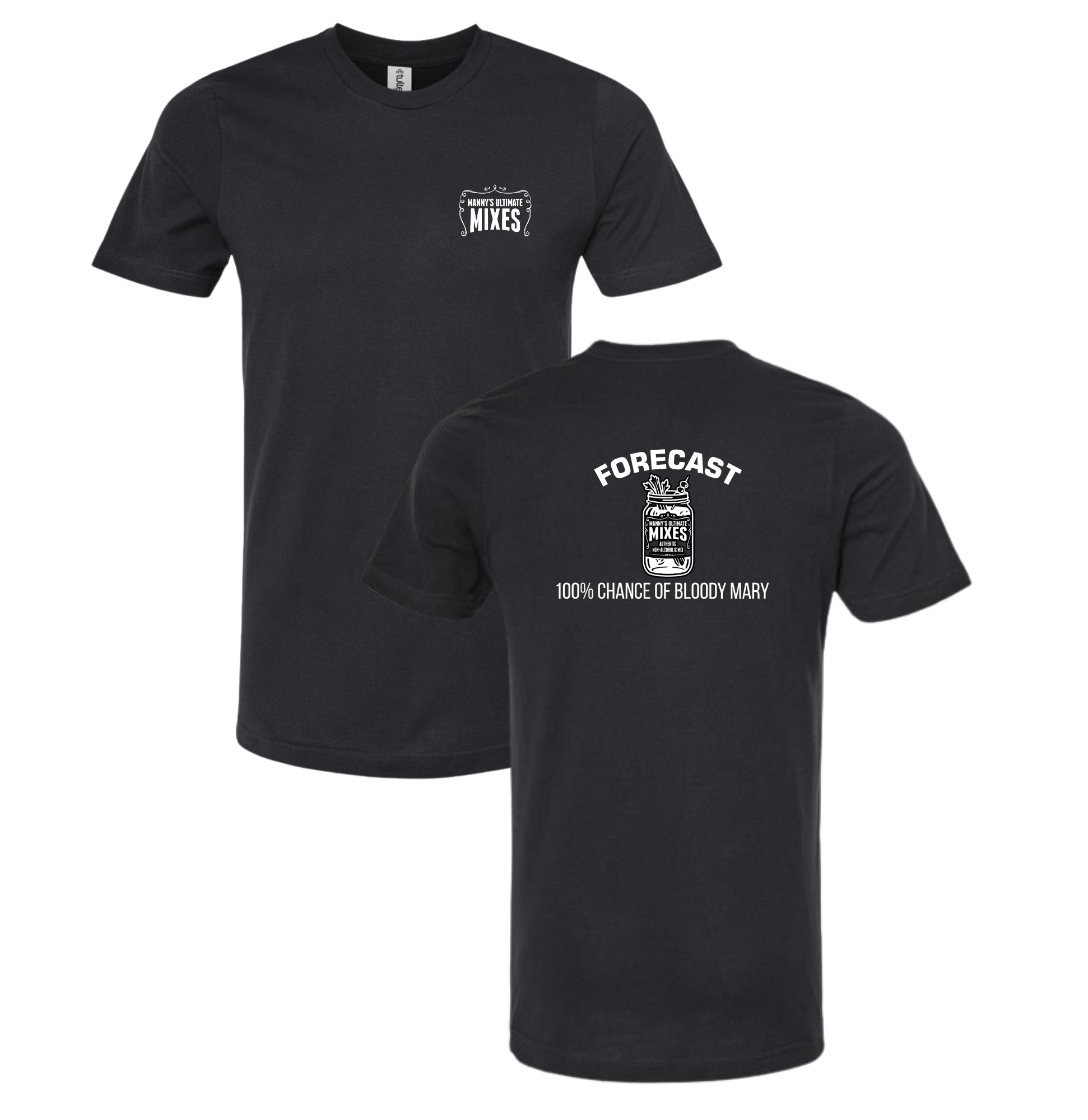 FORECAST BLOODY MARY SHIRT BLACK (MANNY'S LOGO EDITION)