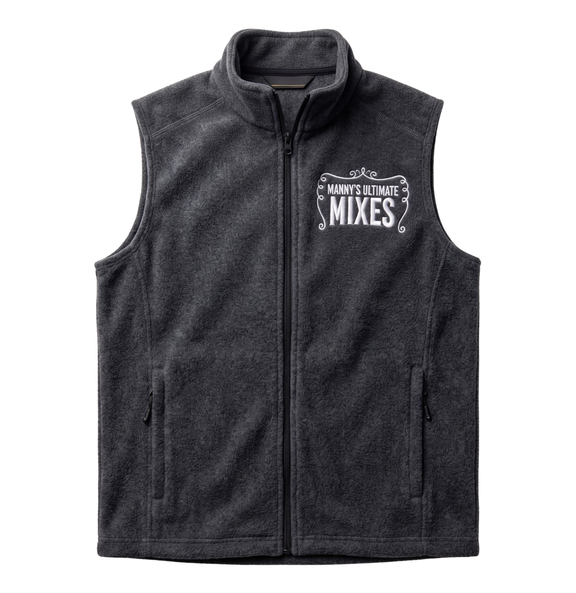 MANNY'S ULTIMATE MIXES - MANNY'S LOGO HEATHER CHARCOAL VEST